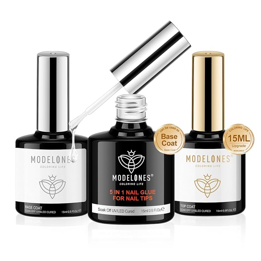 Amazon | Modelones ジェルネイル トップコート ベースコート